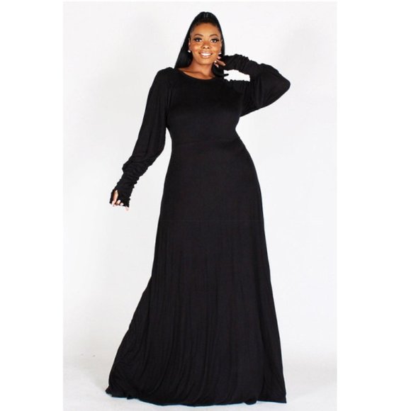 Restocked Witchy Black Maxi Dress Small-3x | Color: Black | Size: S | Lillitth's Closet